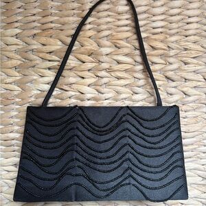 Vintage Victoria’s Secret Black Beaded Evening Bag